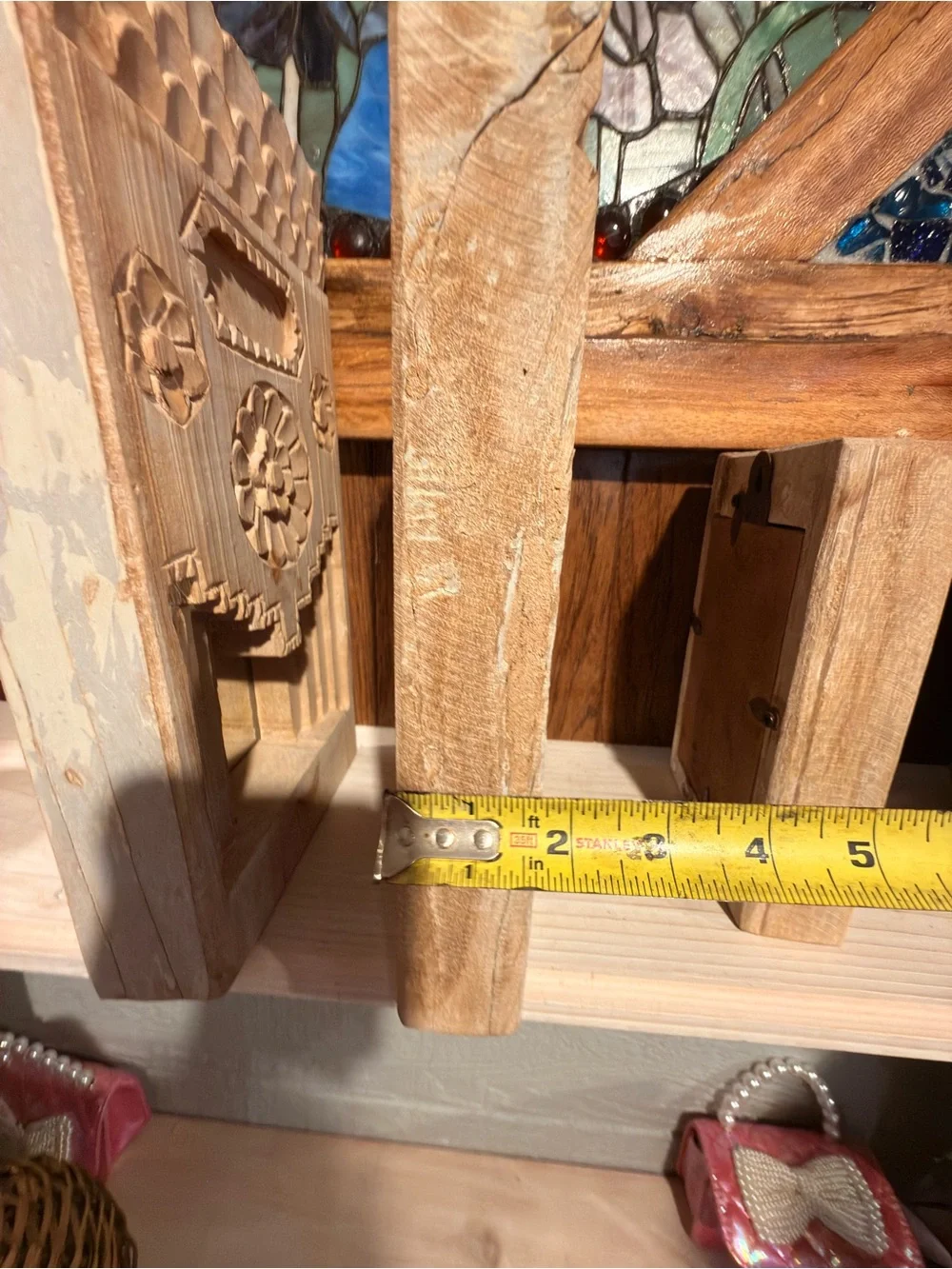 Hand-Carved Natural Wood Framed mirrors, created for inspiration of Architecture